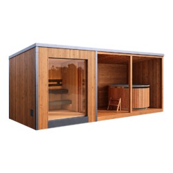 SAUNA COMBO L6 (sauna+balia) Modułowe sauny klasy premium